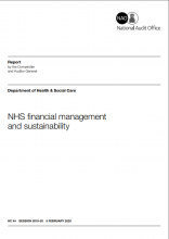 NHS financial management and sustainability: Summary